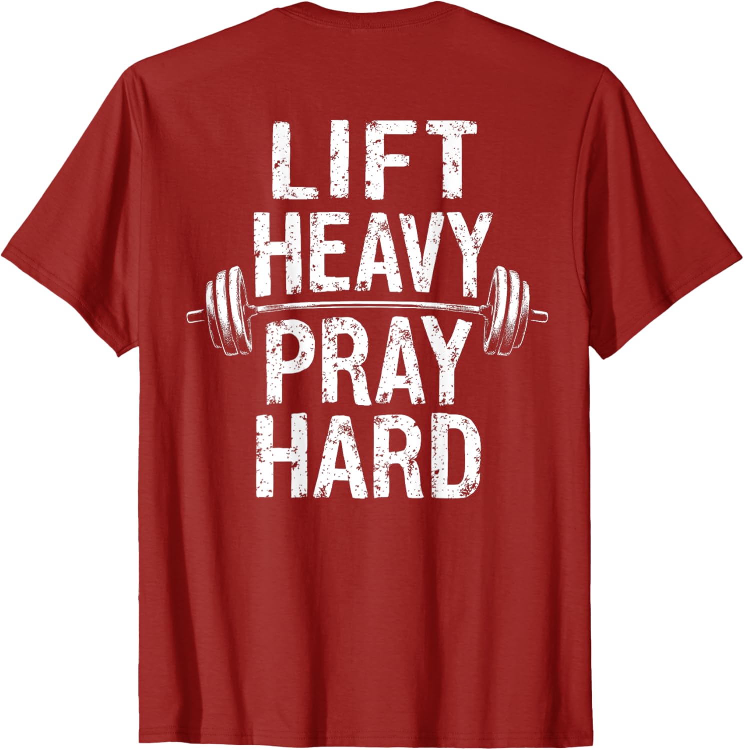 Lift Heavy Pray Hard Jesus Gym T-Shirt for Weightlifters and Deadlifts - 3