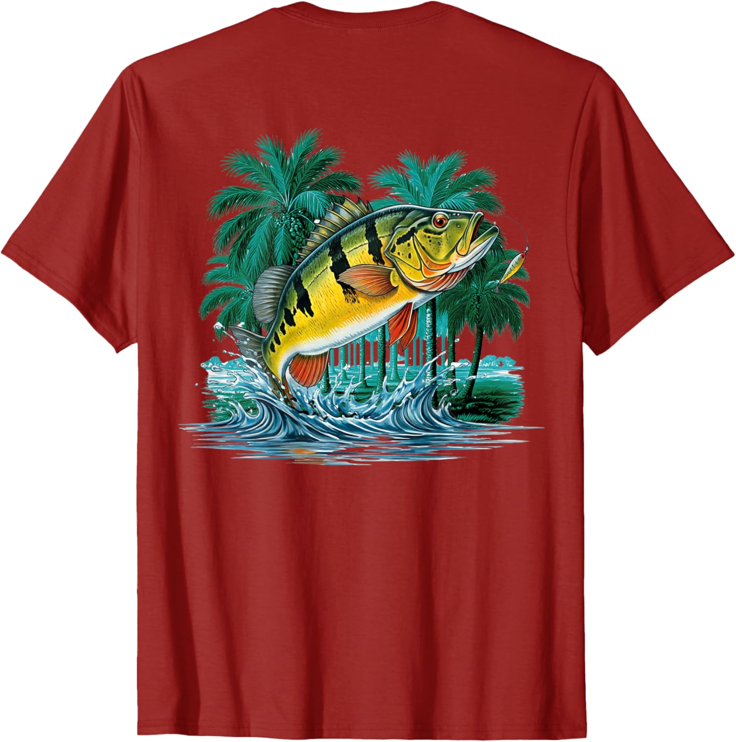 Peacock Bass Jungle Fishing T-Shirt for Outdoor Adventure Lovers - 8