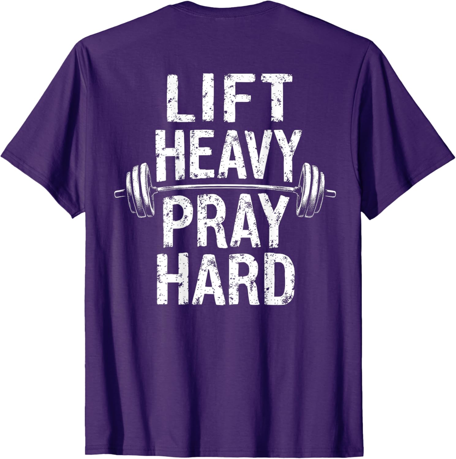 Lift Heavy Pray Hard Jesus Gym T-Shirt for Weightlifters and Deadlifts - 8
