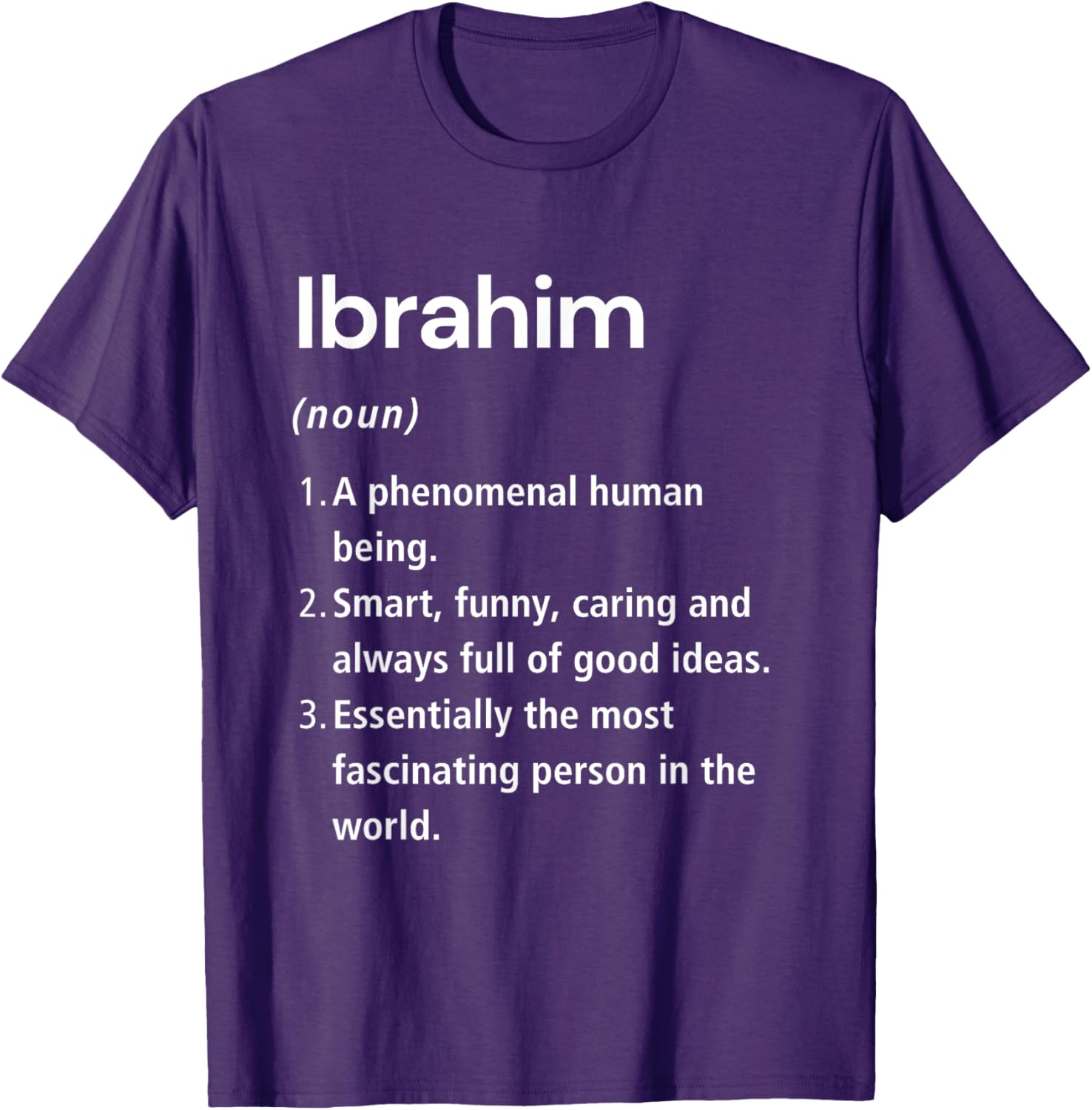 Funny Ibrahim Name Definition T-Shirt for Unique Style & Humor - 5