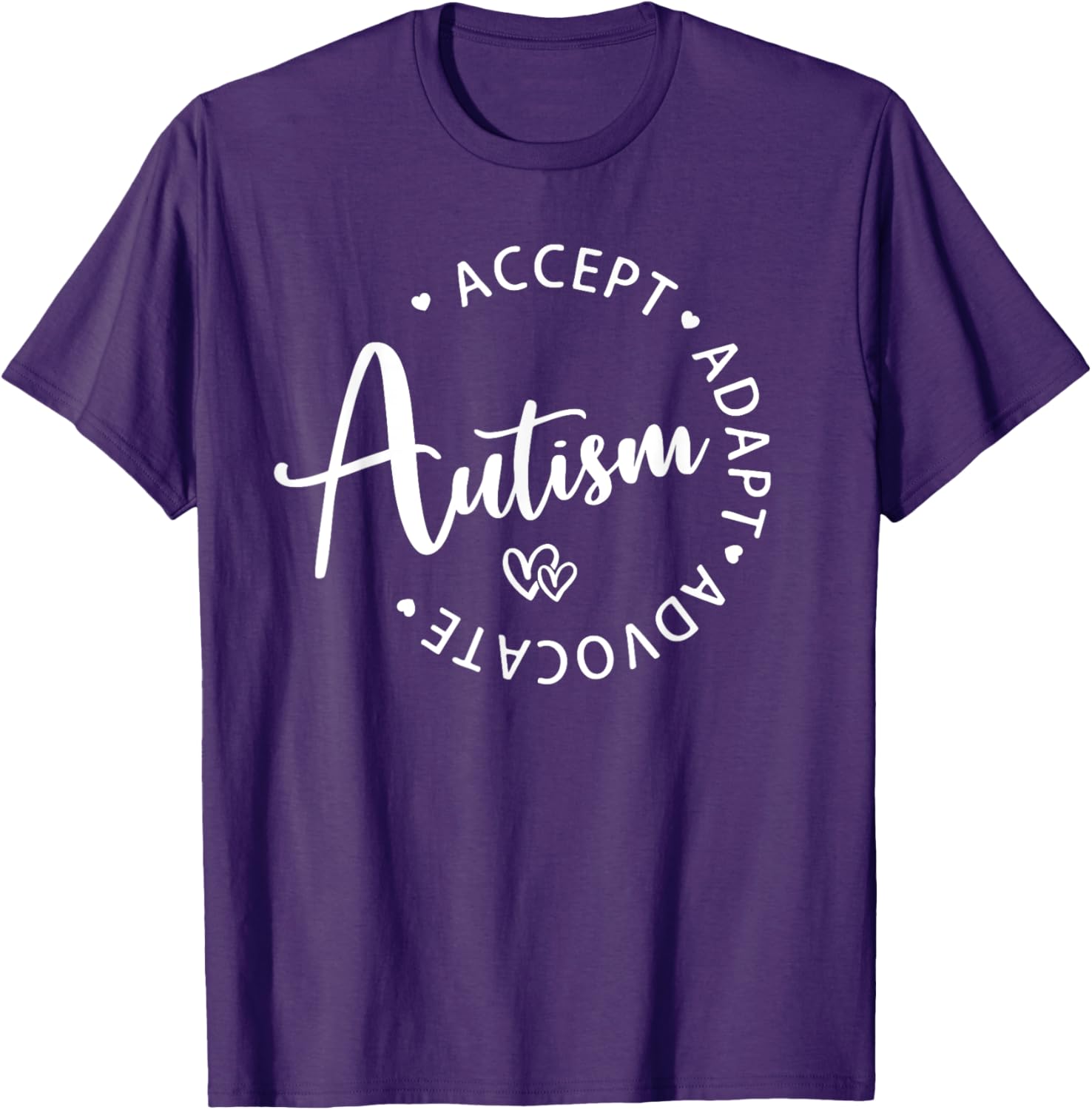Autism Awareness T-Shirt for Kids - Accept Adapt Advocate Design - 14
