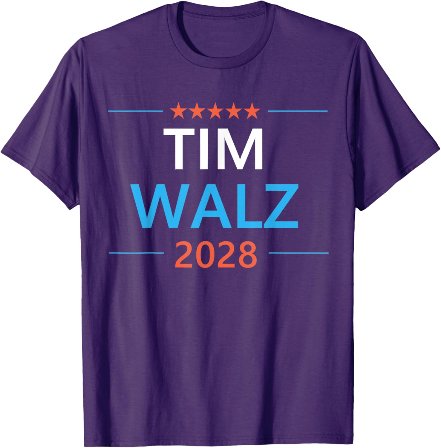 Tim Walz 2028 Presidential Campaign T-Shirt for Supporters and Fans - 12