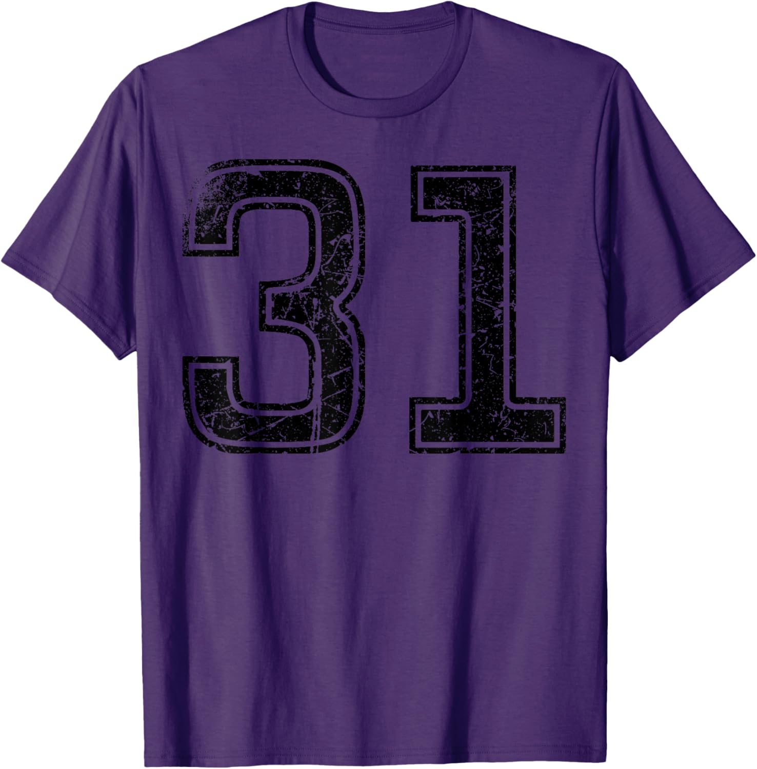 Vintage Sport Black Number 31 T-Shirt for Casual Style Enthusiasts - 10