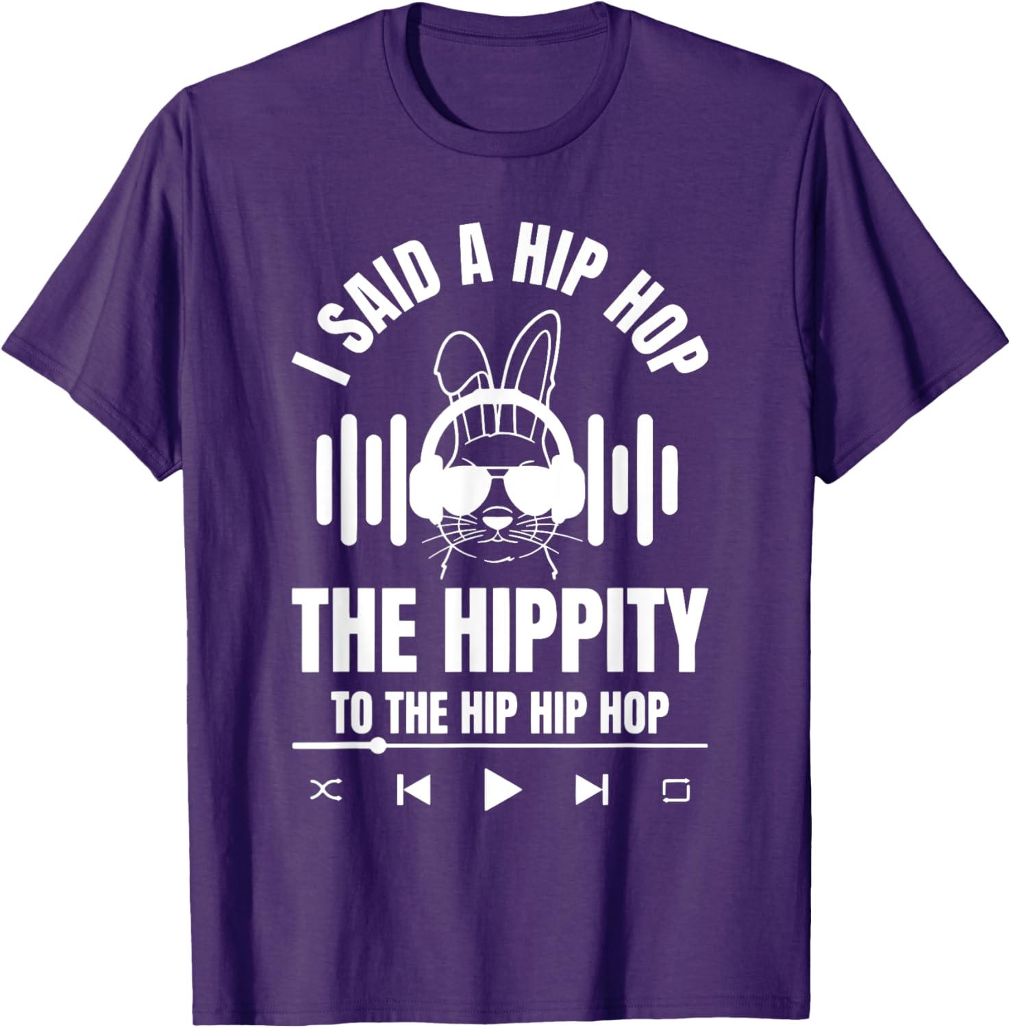Funny Hip Hop Bunny Easter T-Shirt for Trendy Holiday Style - 10