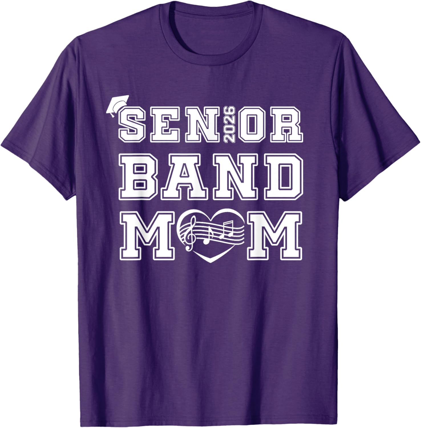 Senior Marching Band Mom Class Of 2026 T-Shirt for Women - Perfect Gift! - 9