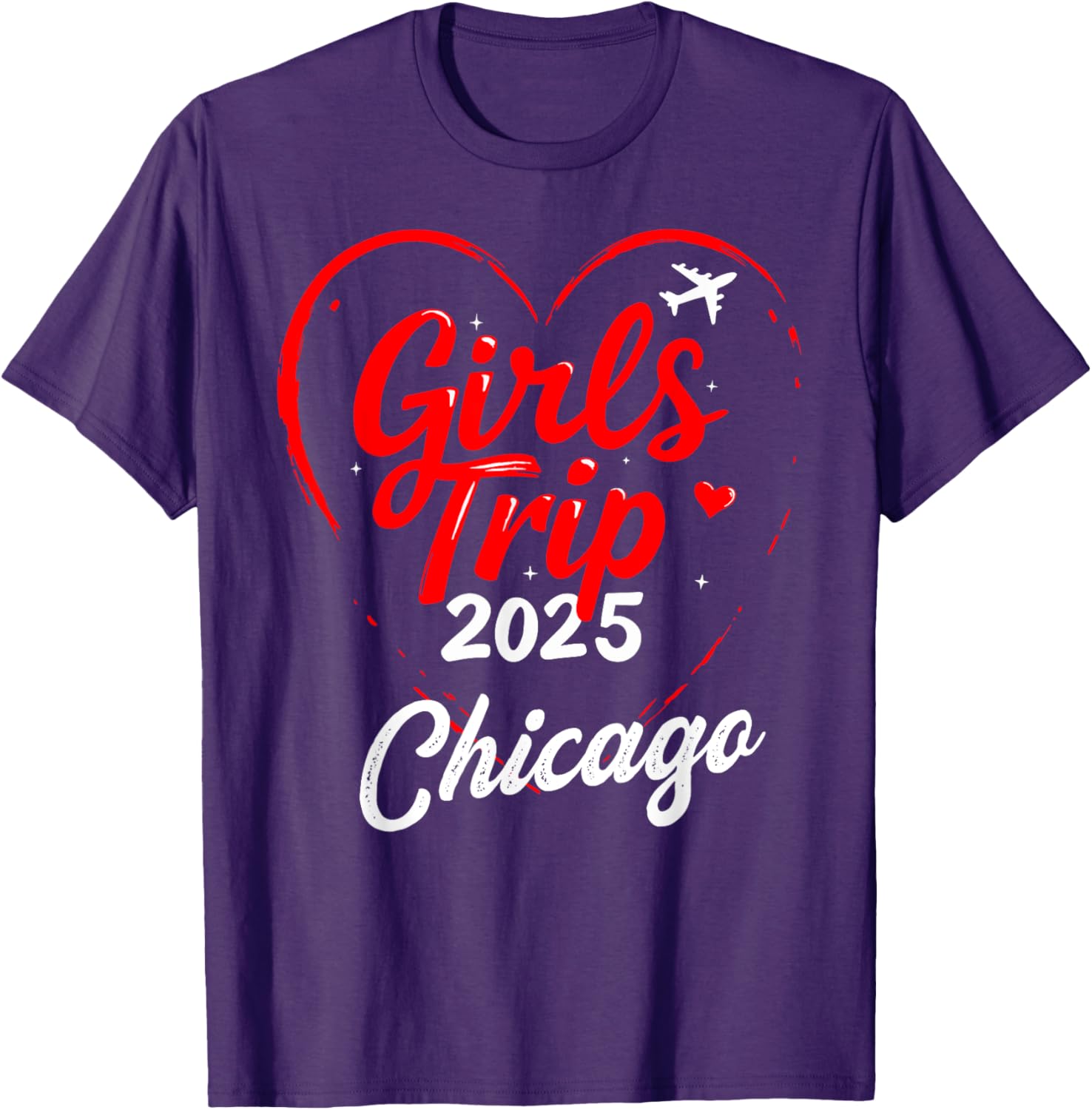 Girls Trip Chicago 2025 Birthday Squad T-Shirt for Fun Weekend Getaways - 4