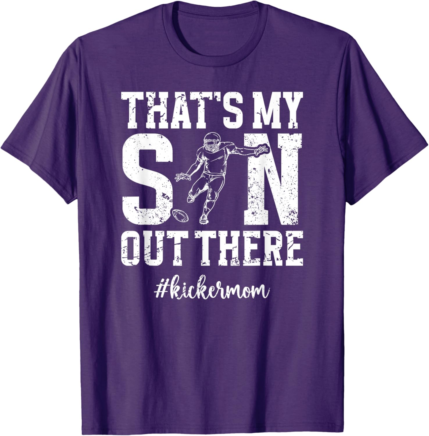 That's My Son Football Kicker Mom T-Shirt for Proud Football Moms - 20