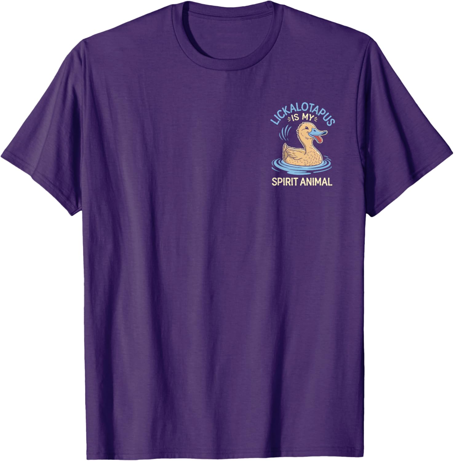 Funny Lickalotapus Spirit Animal T-Shirt for Meme Lovers and Friends - 3