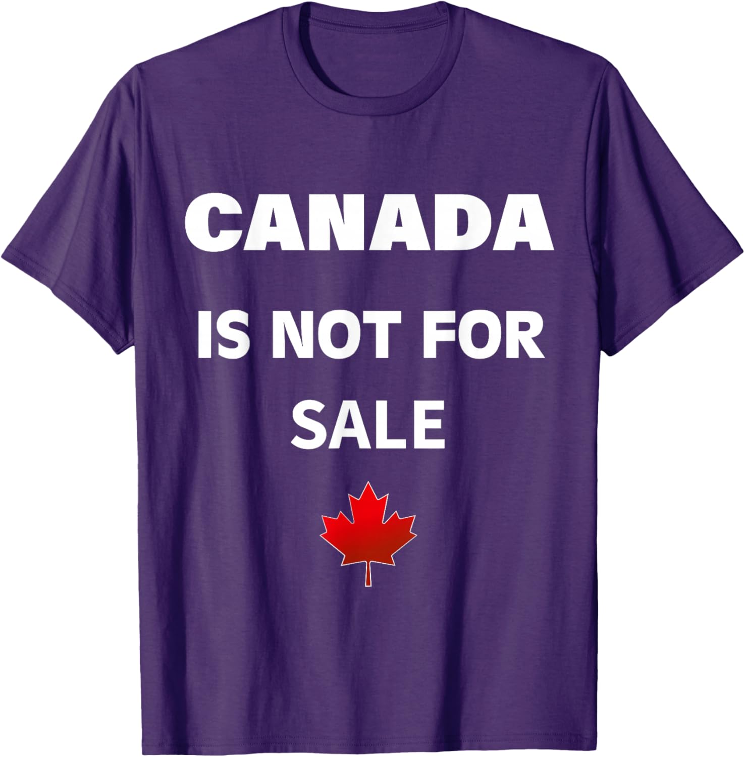 Proud Canadians T-Shirt - Canada Is Not For Sale, Unisex Black Tee - 7