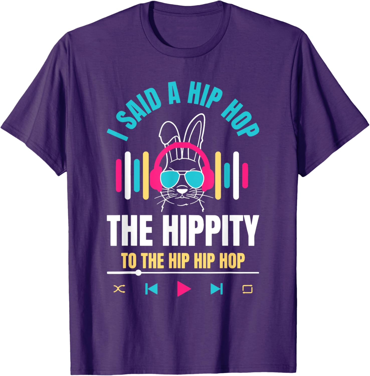 Funny Hip Hop Bunny Easter T-Shirt for Kids and Adults – Cute Spring Tee - 9