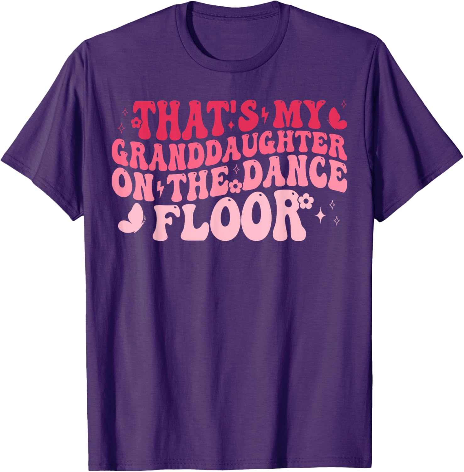 Proud Grandma Dance Recital T-Shirt Featuring Granddaughter on Dance Floor - 4