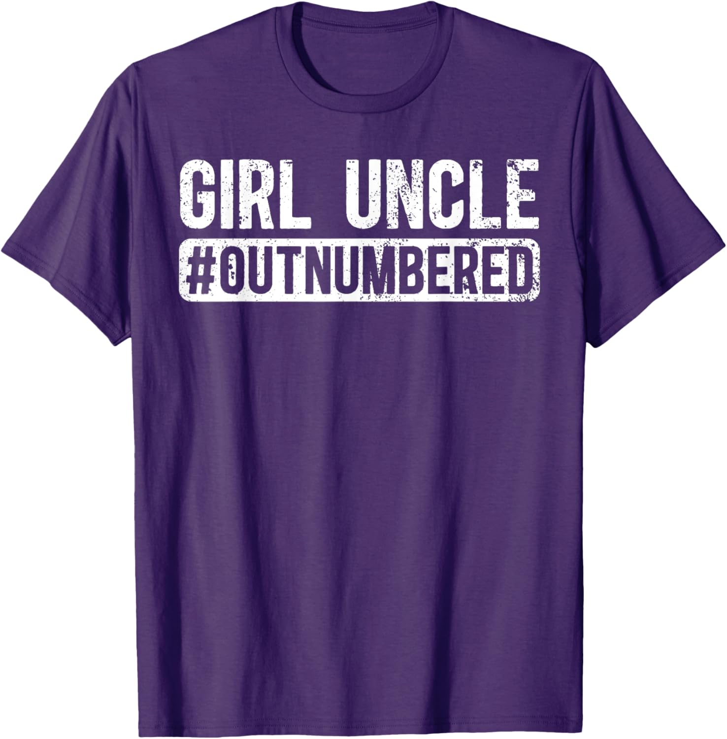 Funny Girl Uncle Outnumbered Girls T-Shirt for Cool Uncles - 10