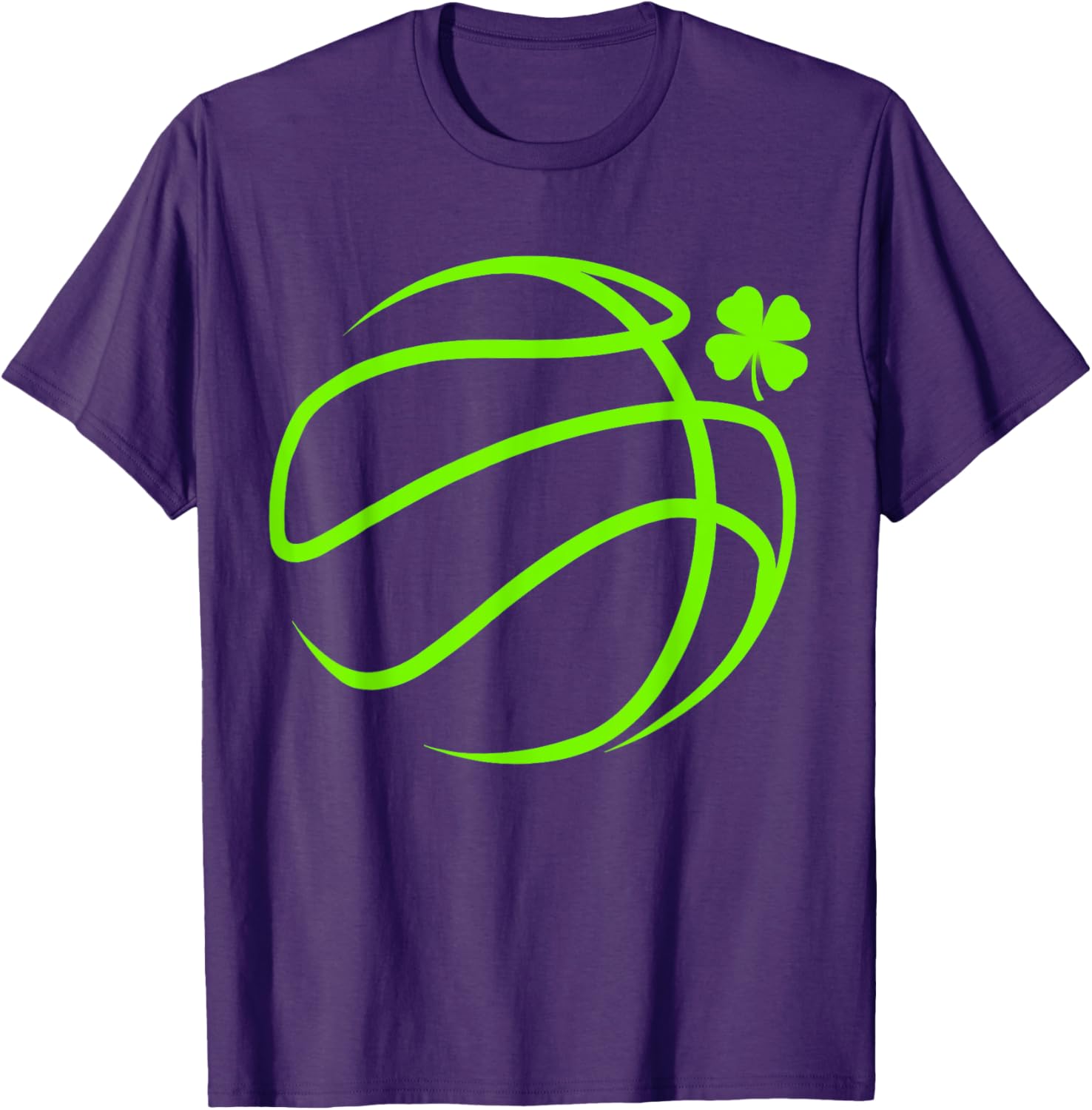 Lucky Clover Basketball T-Shirt for St Patrick's Day Fun and Style - 15