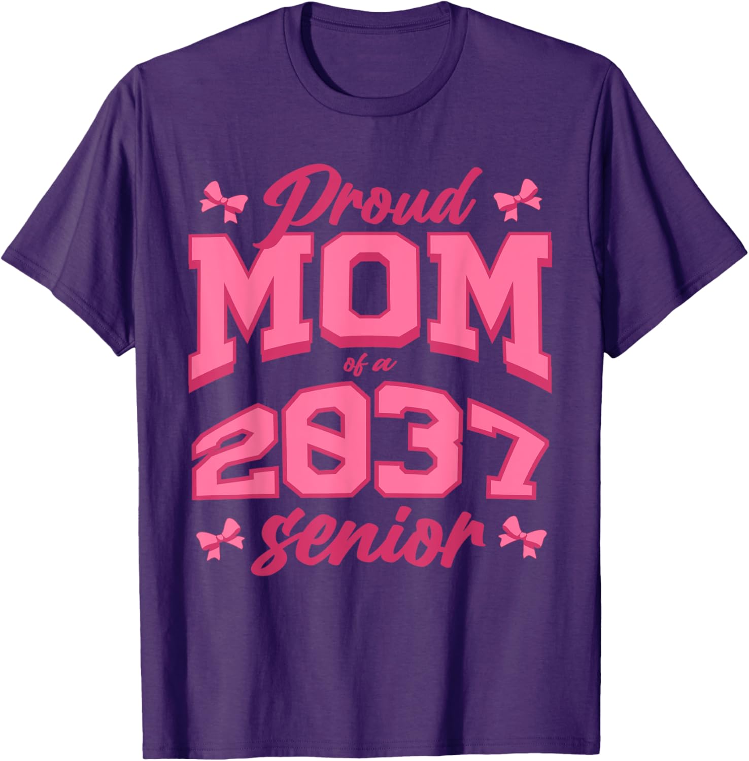 Proud Mom of 2037 Graduate Coquette T-Shirt - Stylish and Fun Apparel - 6