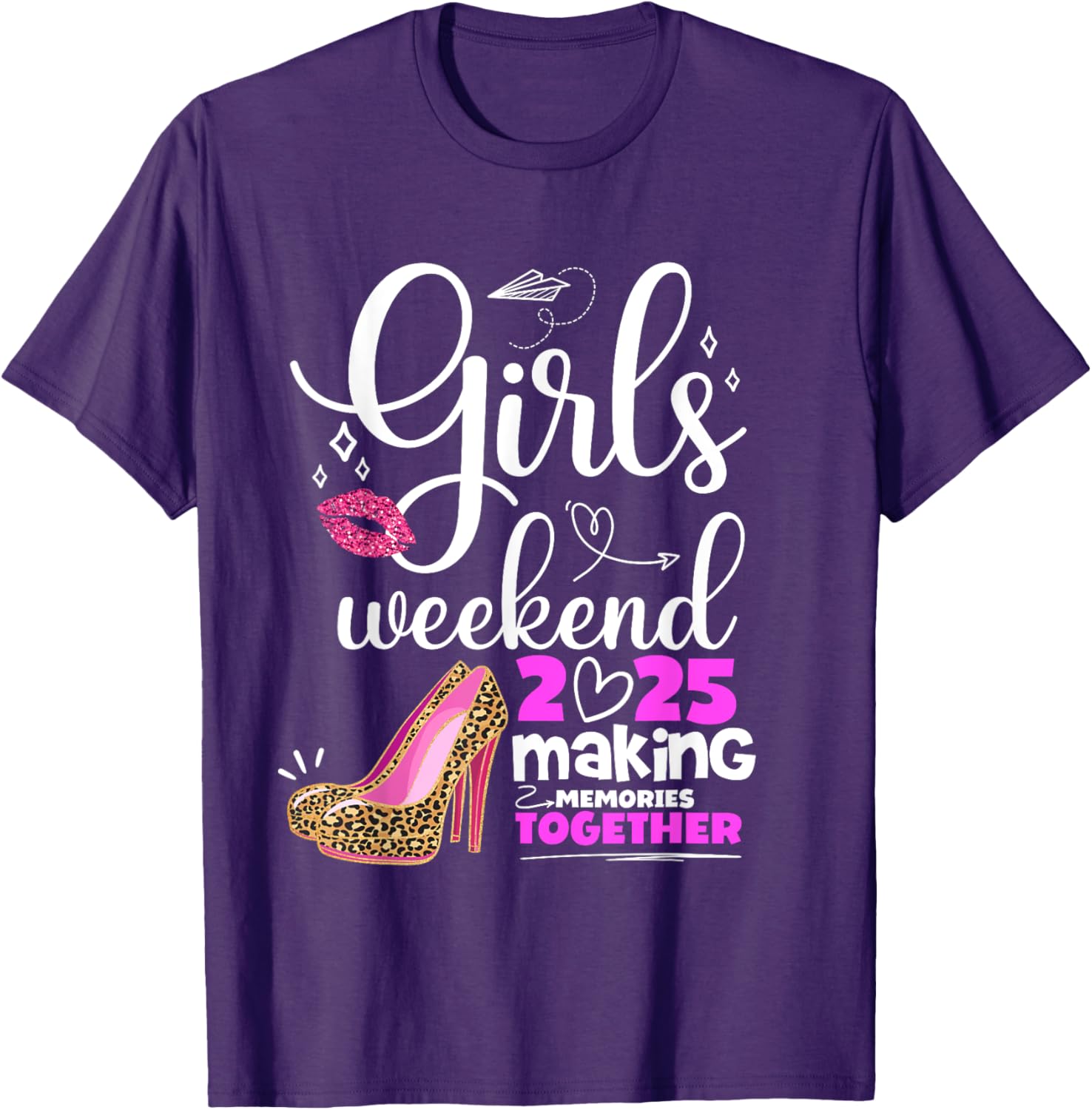 Girls Weekend 2025 Matching T-Shirt for Fun Girls Trip Vibes - 12