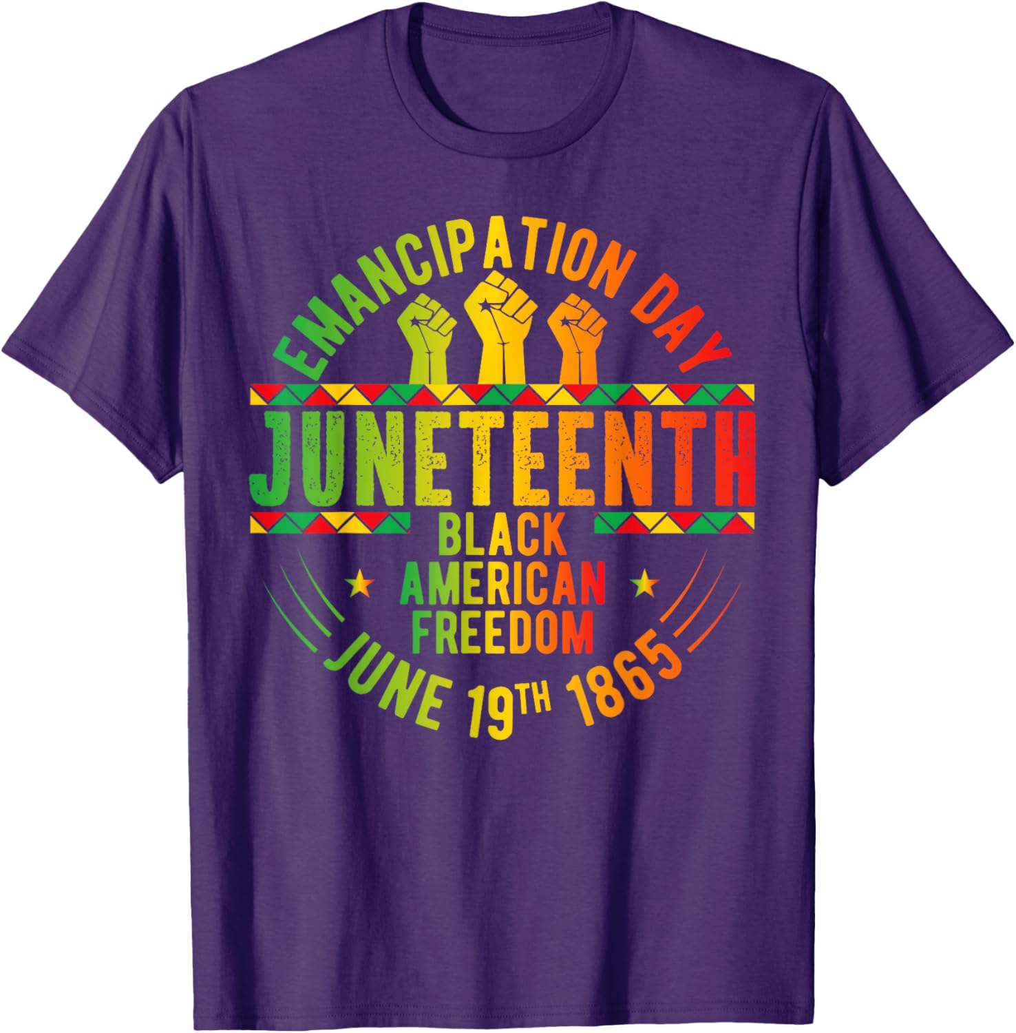 Juneteenth Freedom T-Shirt Celebrate Black History June 19 Apparel - 3