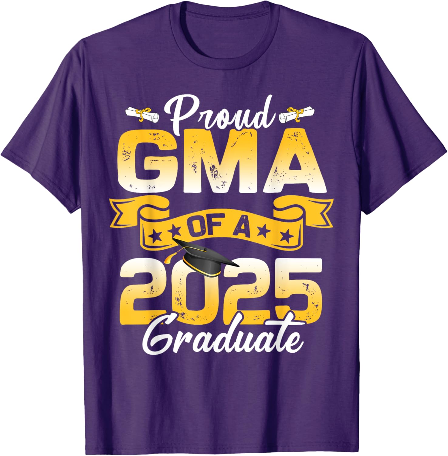 Proud Grandma Class of 2025 Graduation T-Shirt for Senior Celebration - 8
