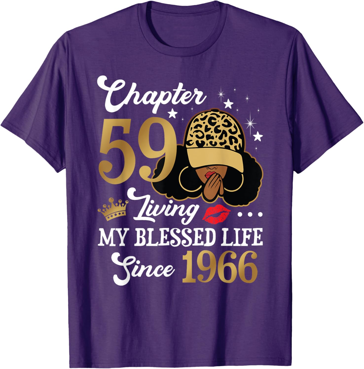 Black Woman Chapter 59 Blessed Life Since 1966 T-Shirt for All Ages - 2