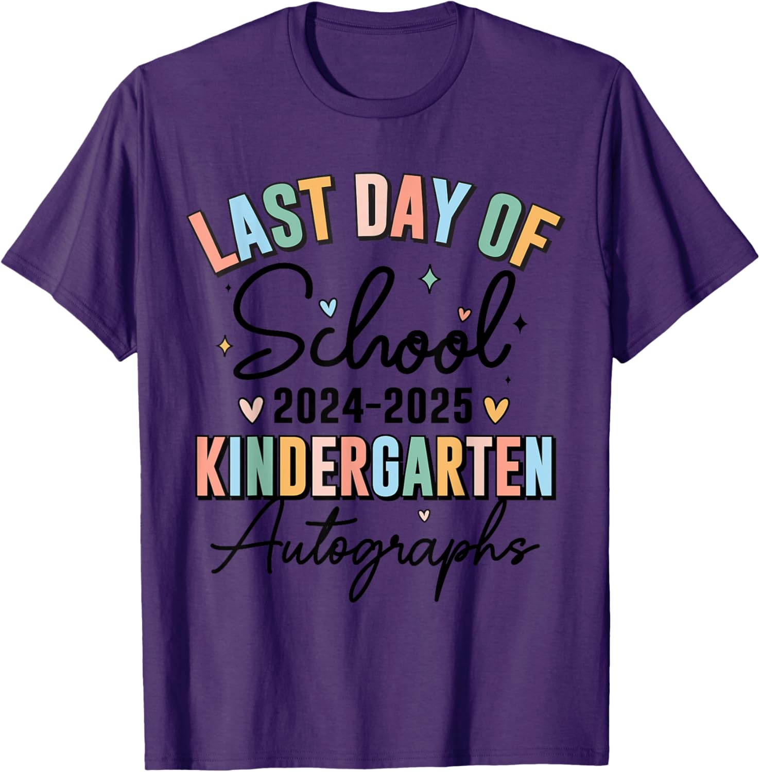 2024 Kindergarten Graduation T-Shirt for Boys and Girls with Autographs - 15