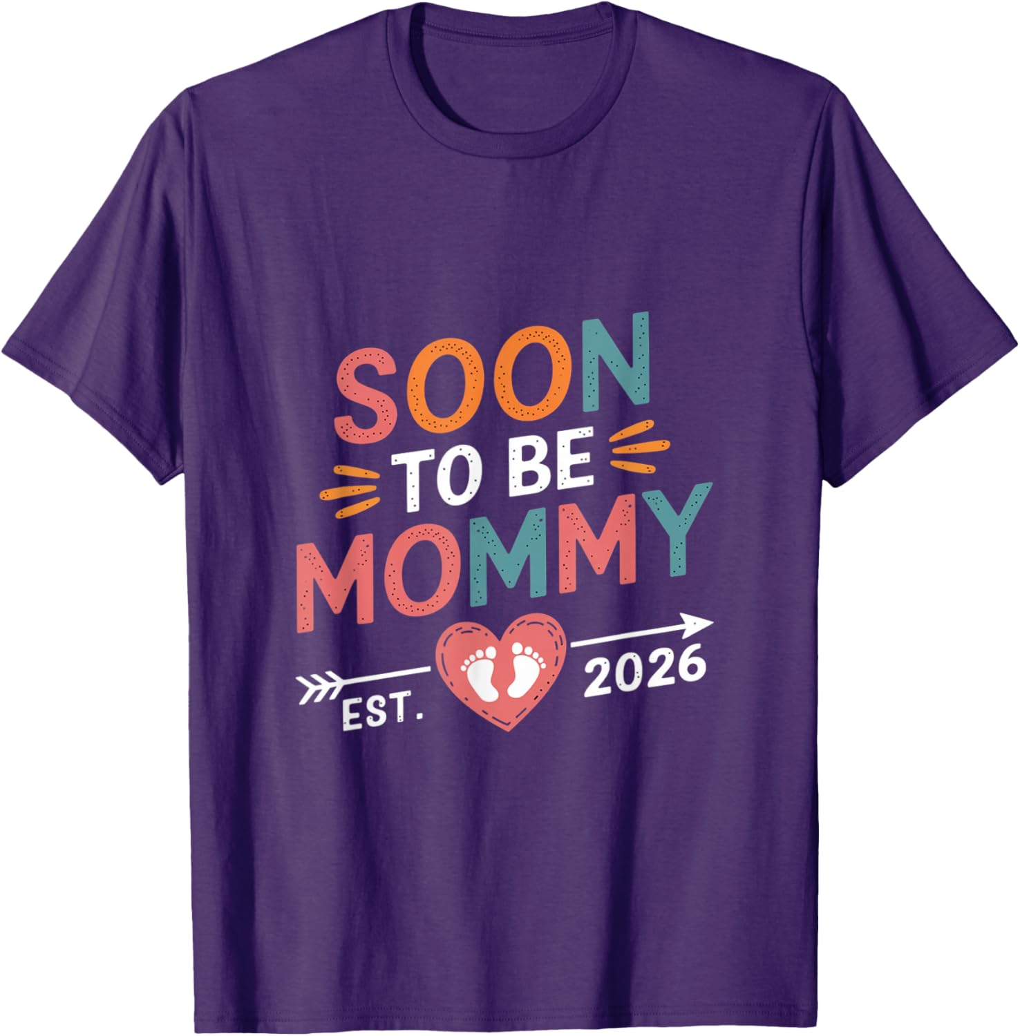 Soon to Be Mommy 2026 T-Shirt Promoted to Mommy Cute Pregnancy Gift - 4