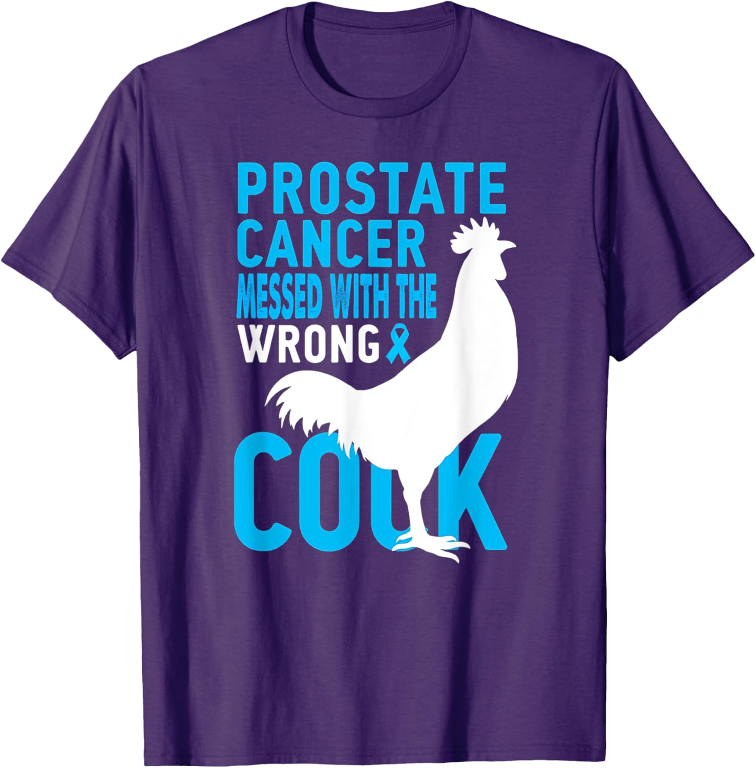 Humor Prostate Cancer Fighter Warrior T-Shirt for Support and Strength - 5