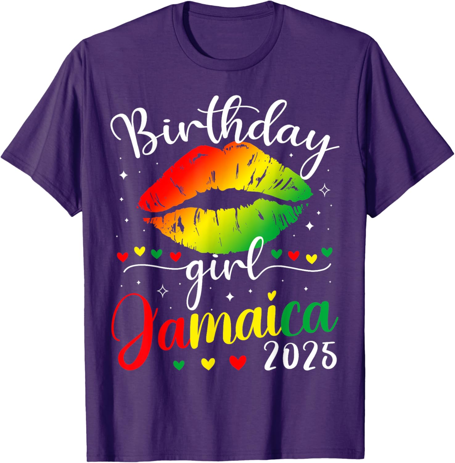 Jamaica 2025 Birthday Squad T-Shirt for Girls Fun Party Trip Outfit - 4