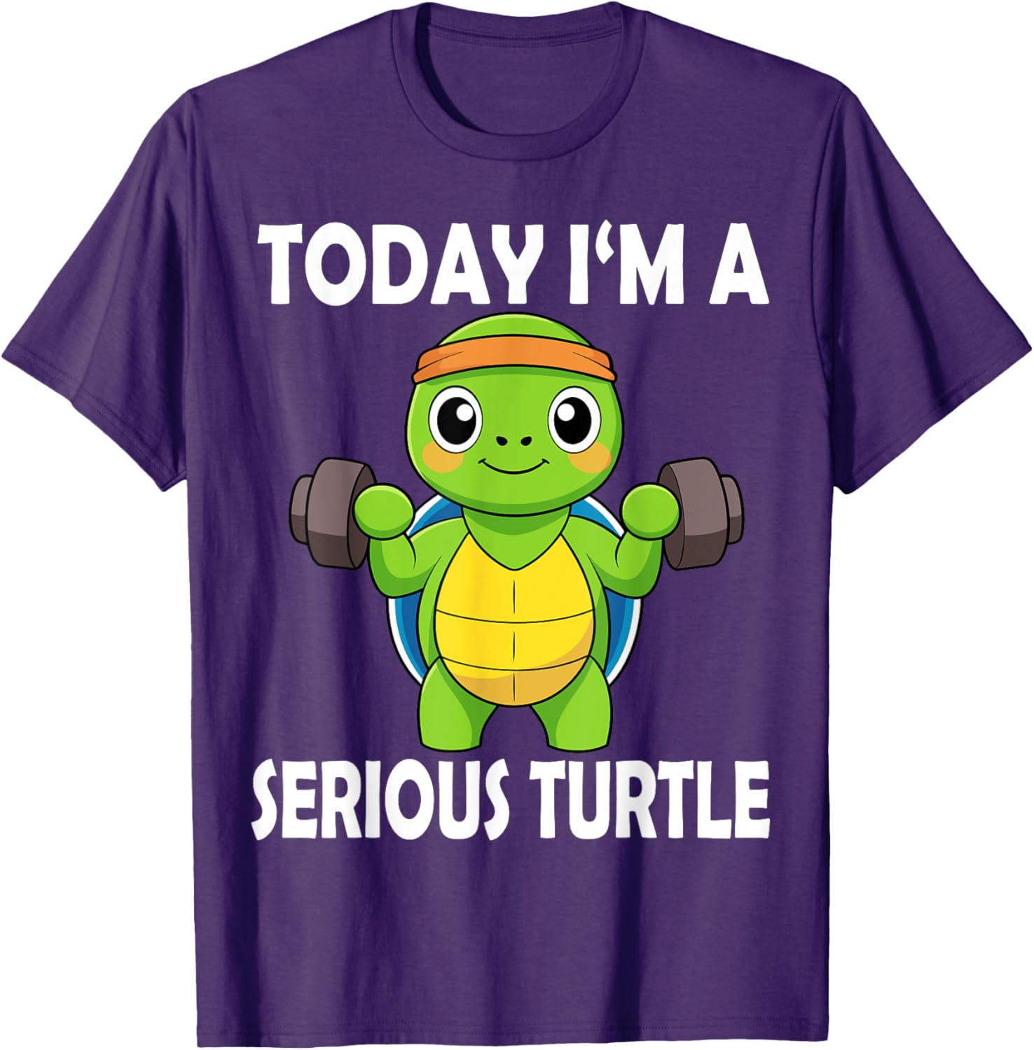 Serious Turtle Funny Fitness Gym T-Shirt for Weightlifting Enthusiasts - 7