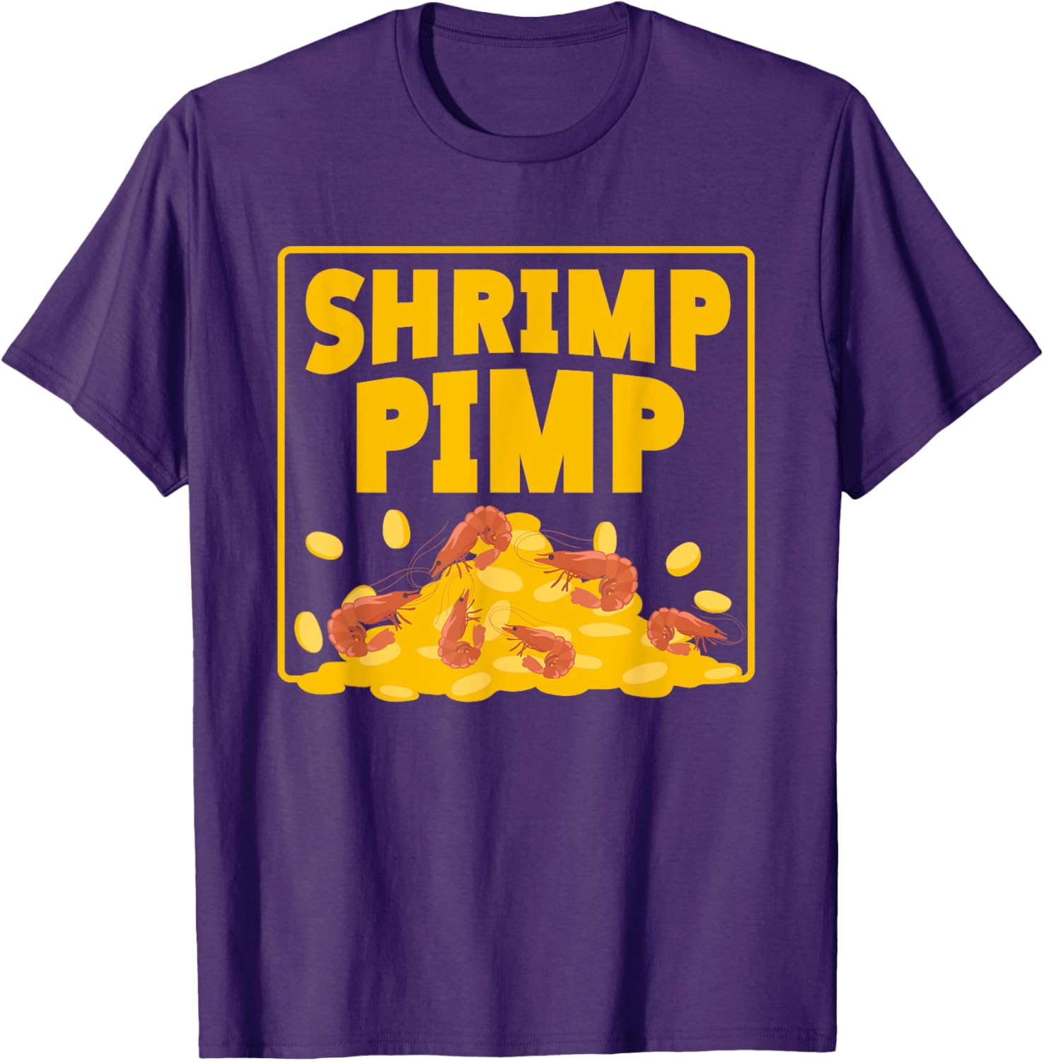 Shrimp Pimp Money Fun Illustration T-Shirt for Seafood Lovers - 9