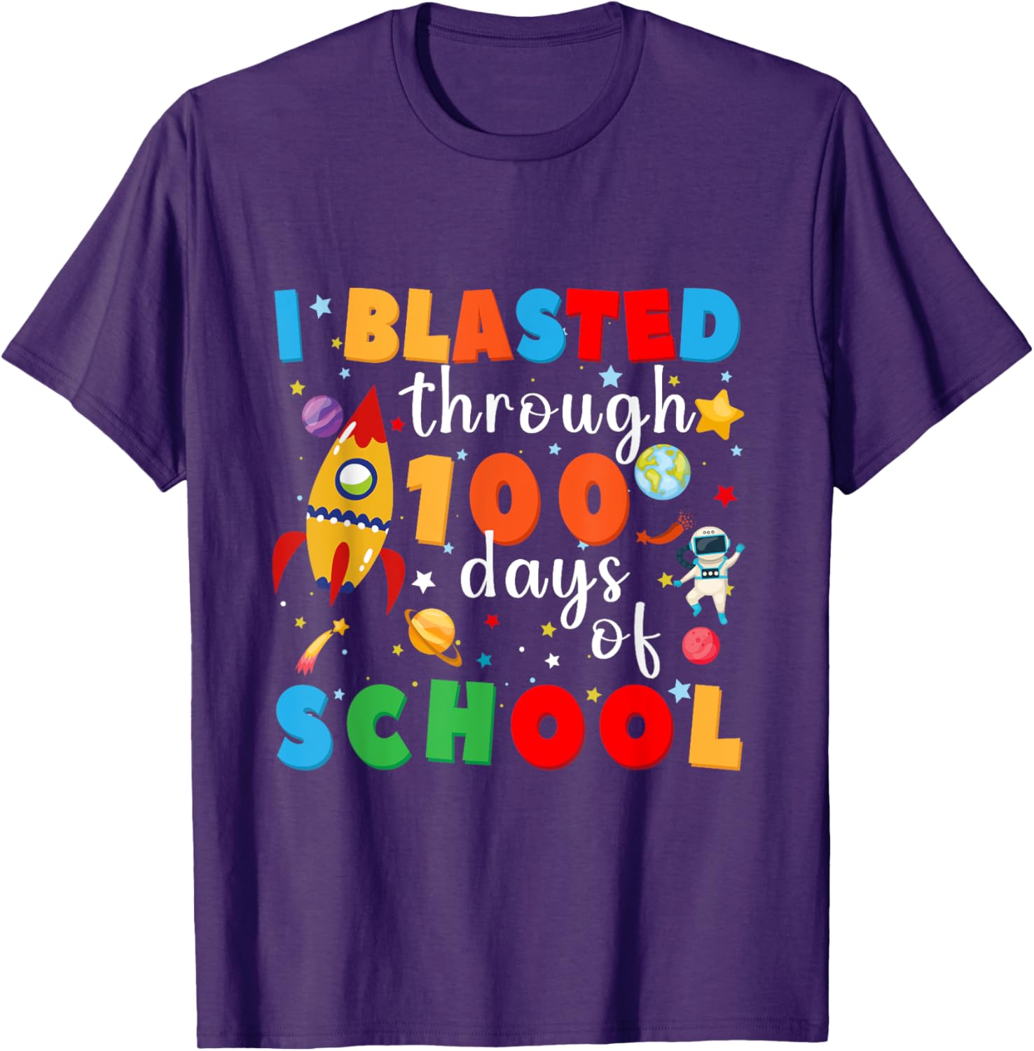Celebrate 100 Days of School with Our Fun Teacher T-Shirt for Staff - 1