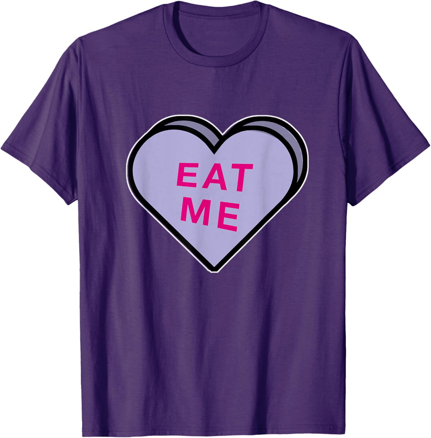 Funny Eat Me Valentine's T-Shirt - Cute Dirty Candy Heart Design - 14