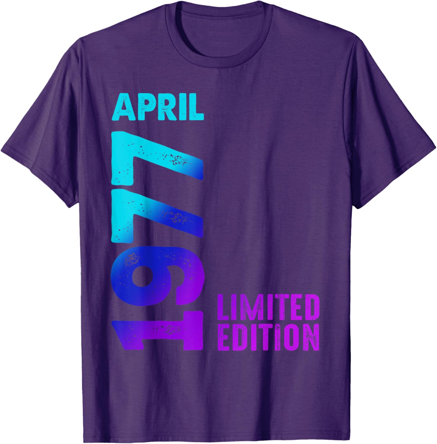 Vintage 1977 Retro T-Shirt Limited Edition Celebrate April Birthdays - 22