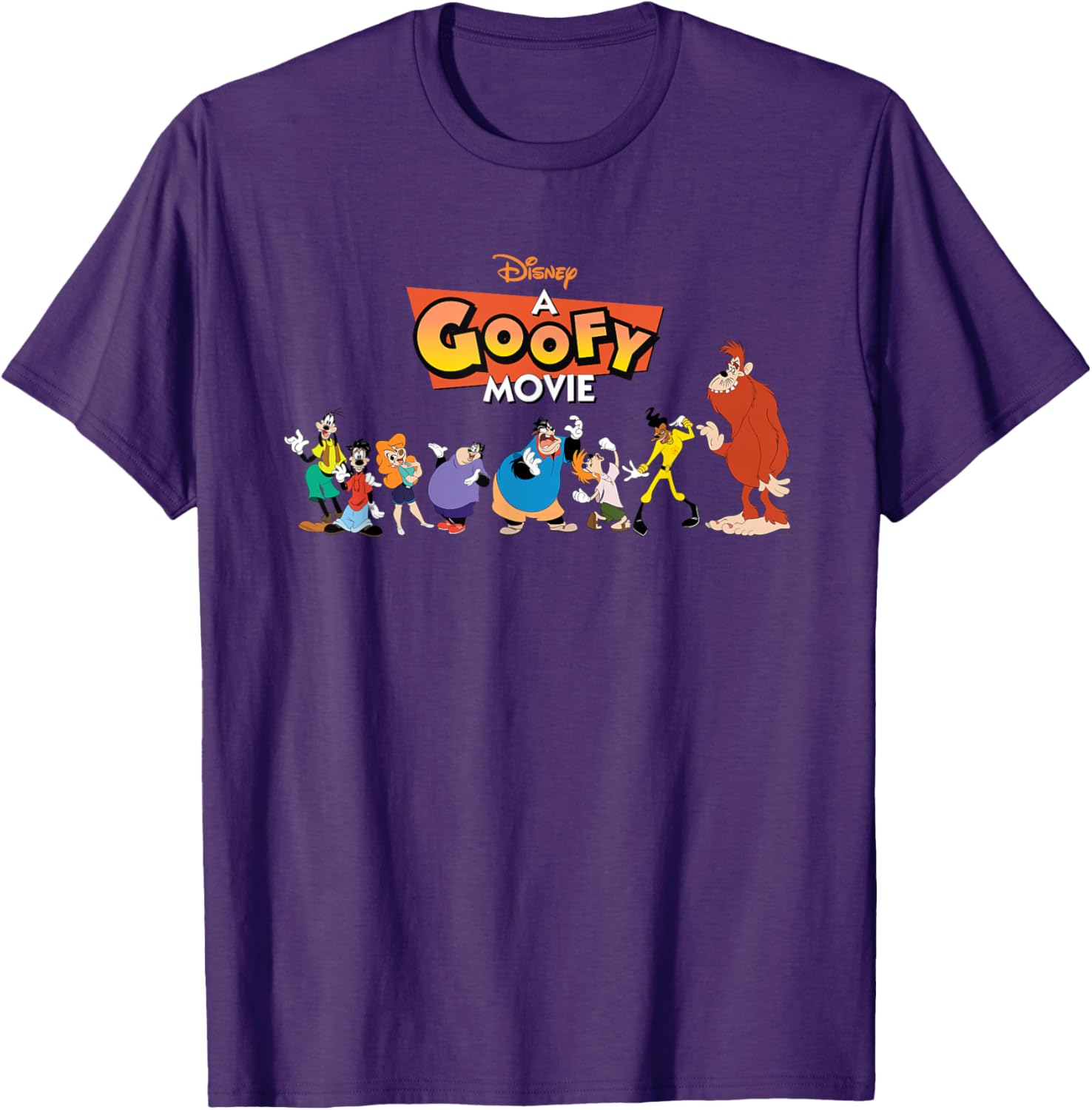 Disney A Goofy Movie 30th Anniversary Character Logo T-Shirt for Fans - 4