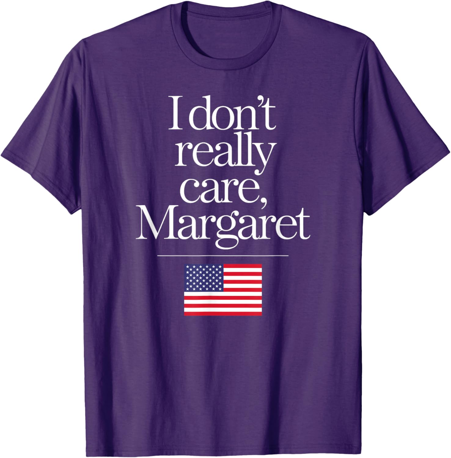 Funny Minimalist JD Vance T-Shirt I Don't Really Care Margaret Design - 11