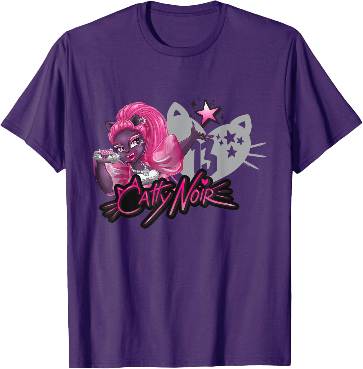 Monster High Catty Noir T-Shirt for Fans of Stylish Fun and Fashion - 1