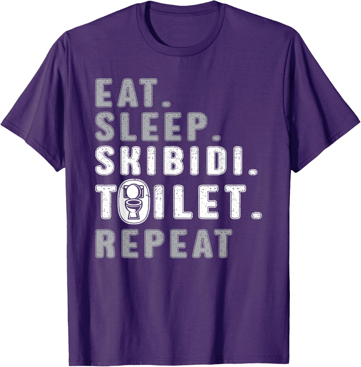 Funny Eat Sleep Skibidi Toilet Meme T-Shirt for Rizz Lovers - 15