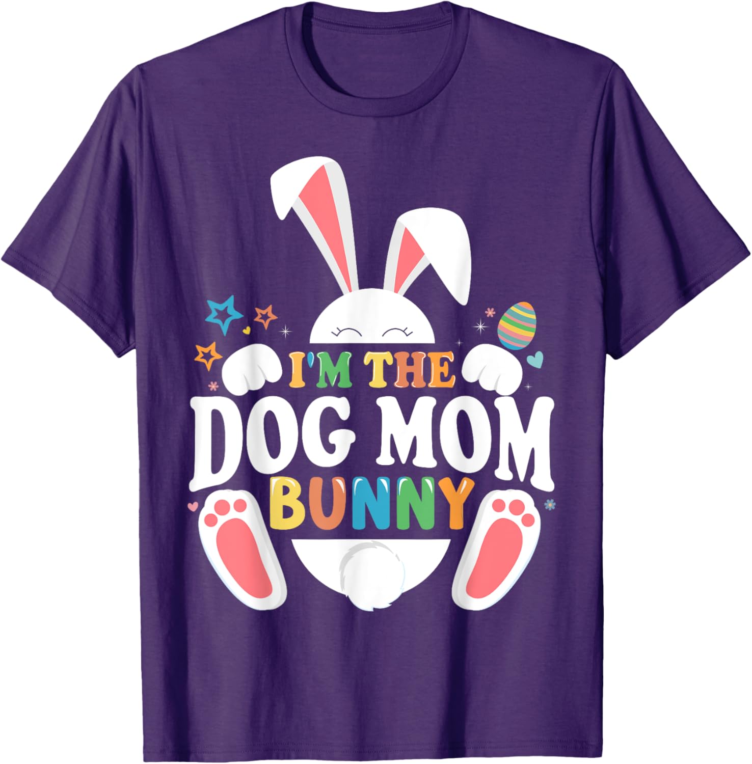Fun Easter Matching T-Shirt for Dog Moms and Families - Bunny Design - 2