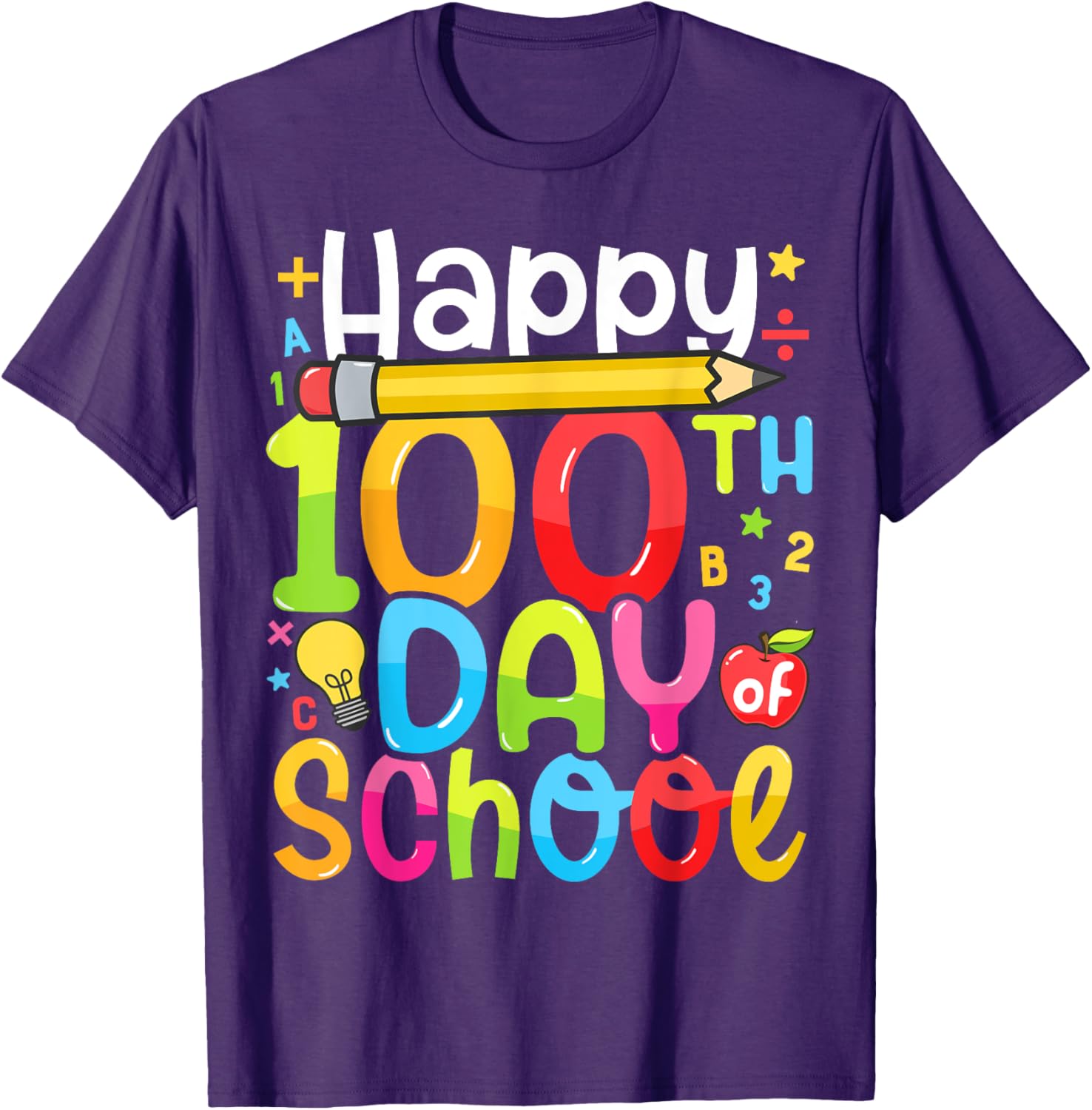 Happy 100th Day of School T-Shirt for Kids and Teachers – Fun Celebration Gear - 5