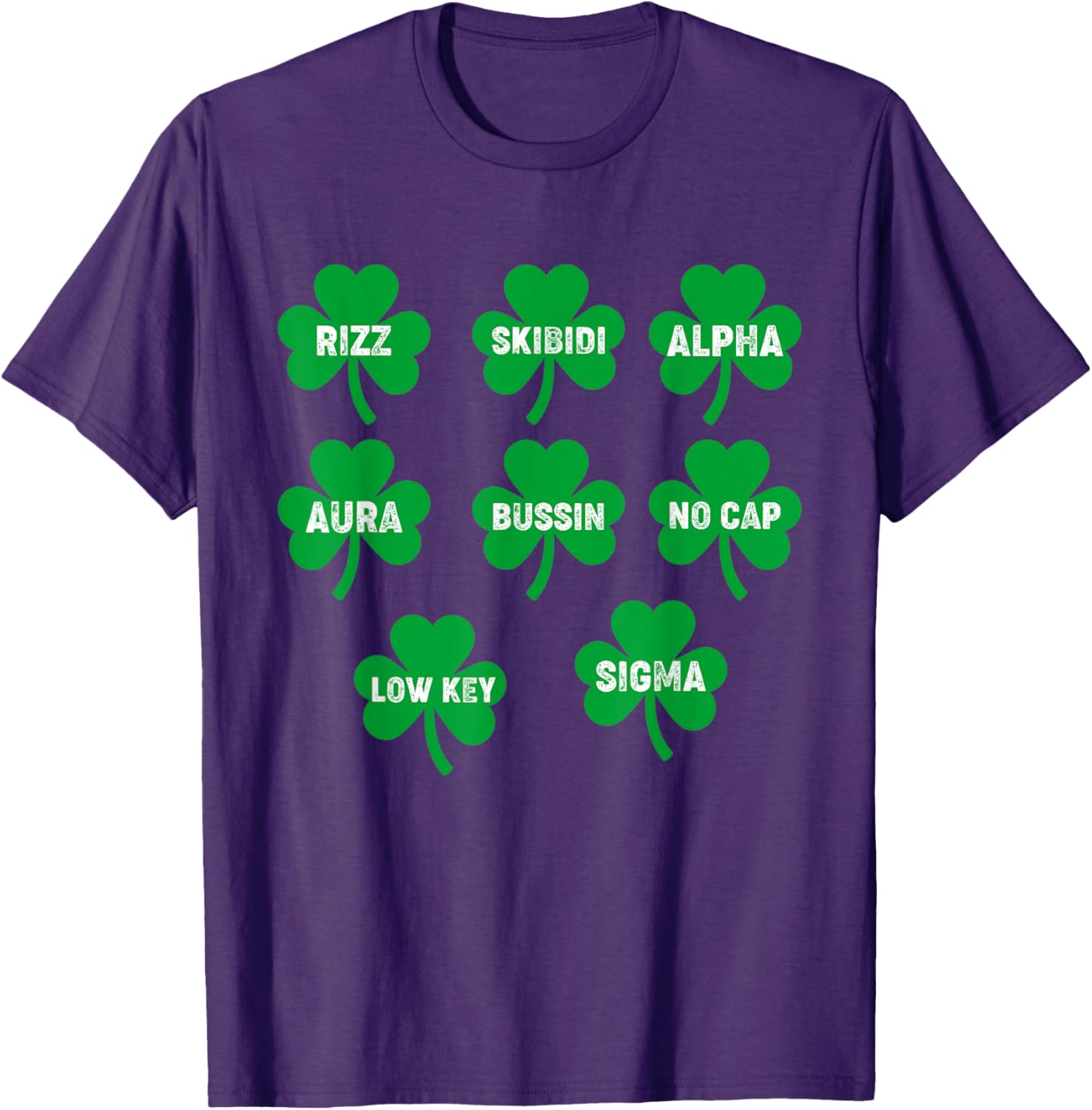 Funny Skibidi St. Patrick's Day Clover T-Shirt for Festive Celebration - 5