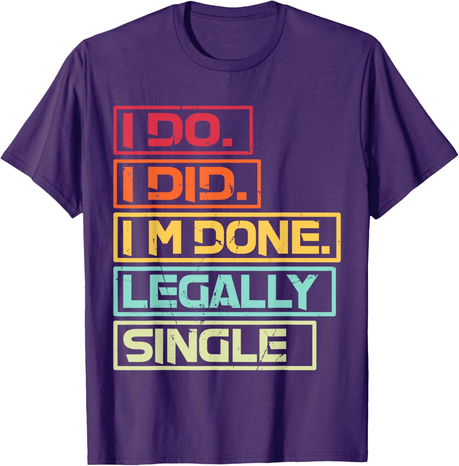 Funny Happy Divorce Party T-Shirt for Newly Divorced Couples - 1