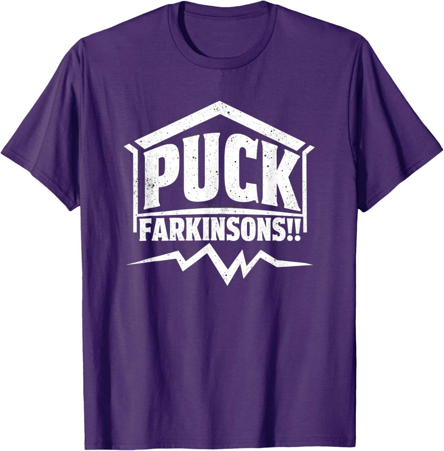 Humor Parkinson's Awareness Puck Farkinsons T-Shirt for Support and Style - 16