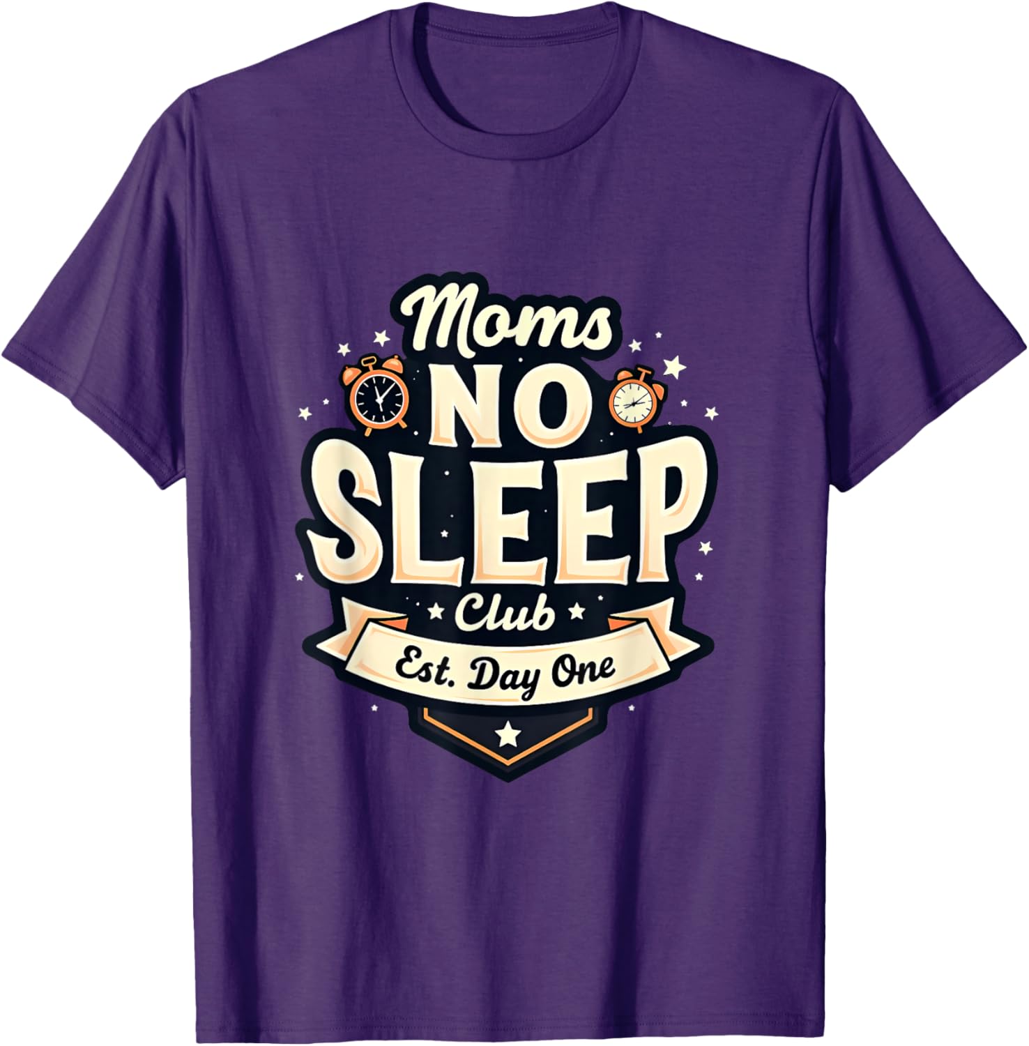 Moms No Sleep Club T-Shirt Perfect Mother's Day Gift for Tired Moms - 2