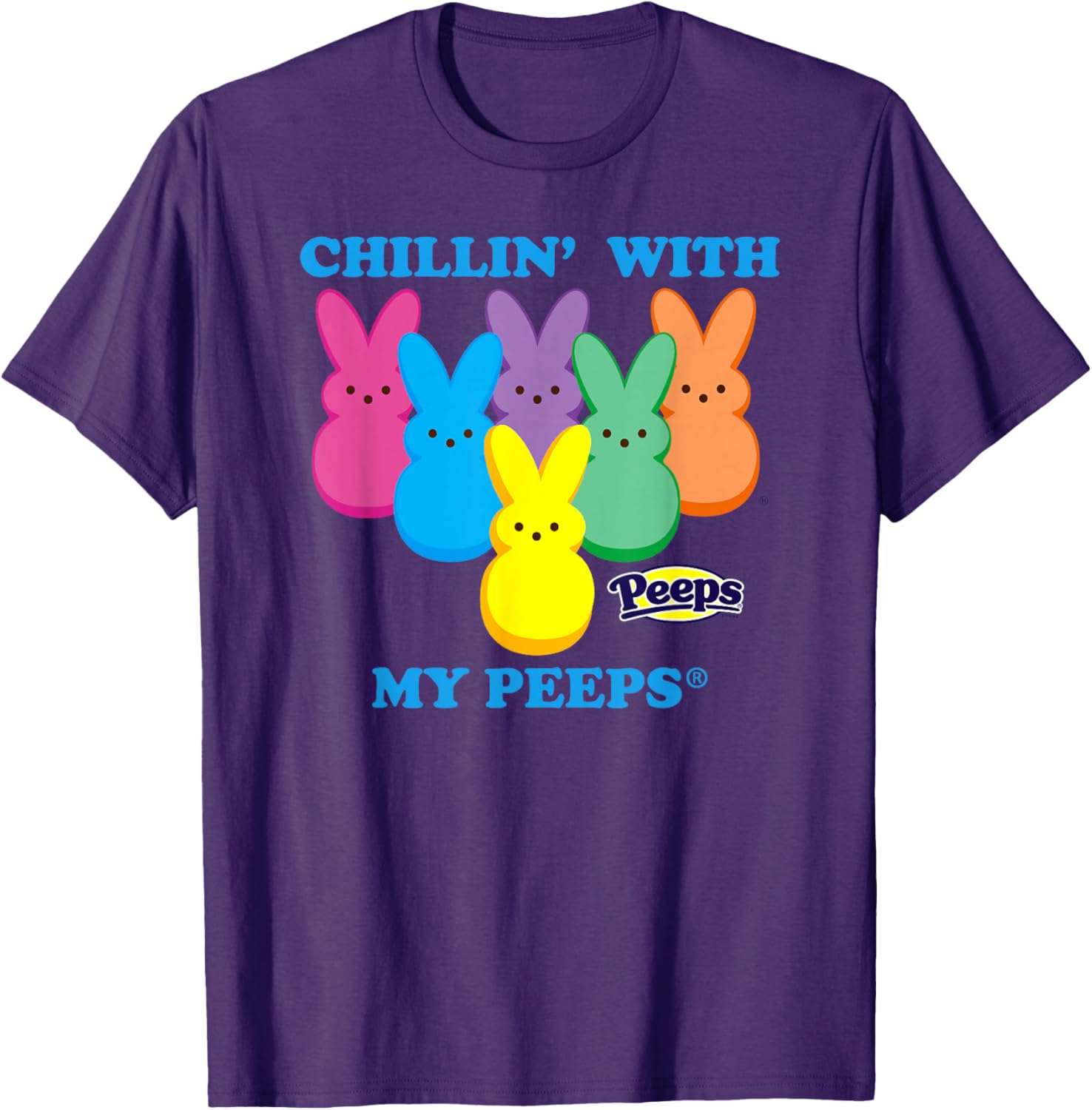 Peeps Easter Chillin With My Peeps Sweet Squad Fun T-Shirt for Kids - 7