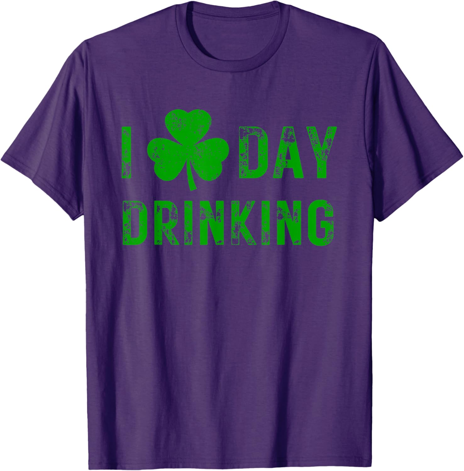 I Love Day Drinking Shamrock Heart St Paddy's Day T-Shirt for Fun Celebrations - 23