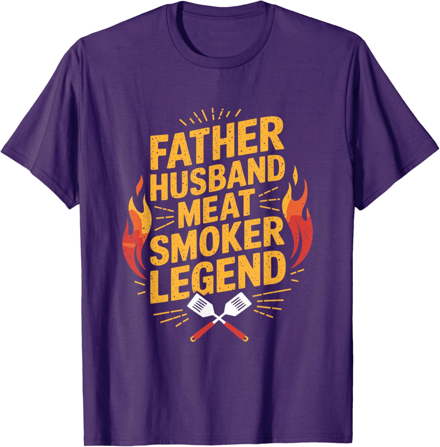 Father Husband Meat Smoker Legend T-Shirt for BBQ Dads and Grilling Fans - 4