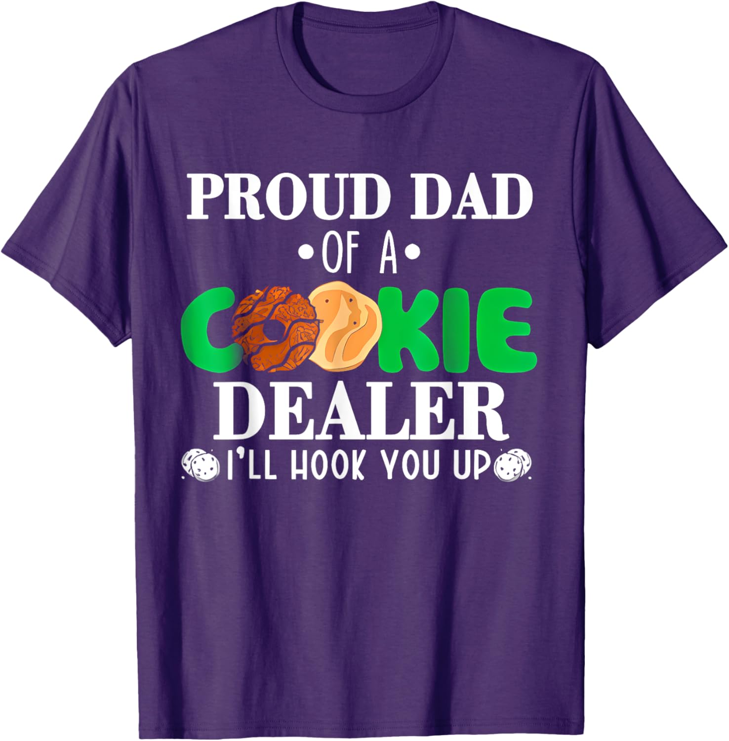 Proud Dad of a Cookie Dealer Troop Leader Birthday Party T-Shirt - 2