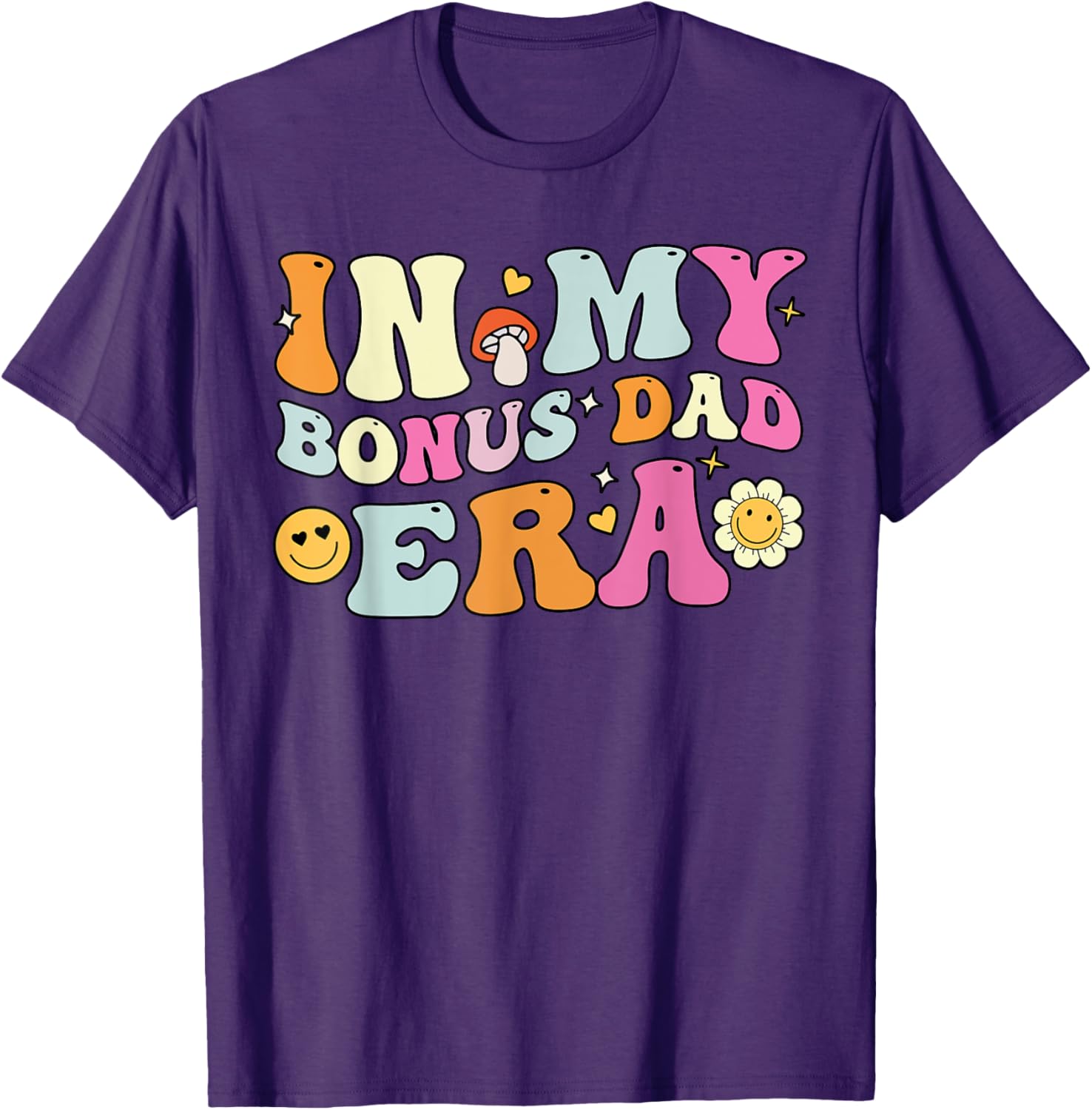 Groovy Bonus Dad T-Shirt for Father's Day Gift, Fun Stepdad Apparel - 13