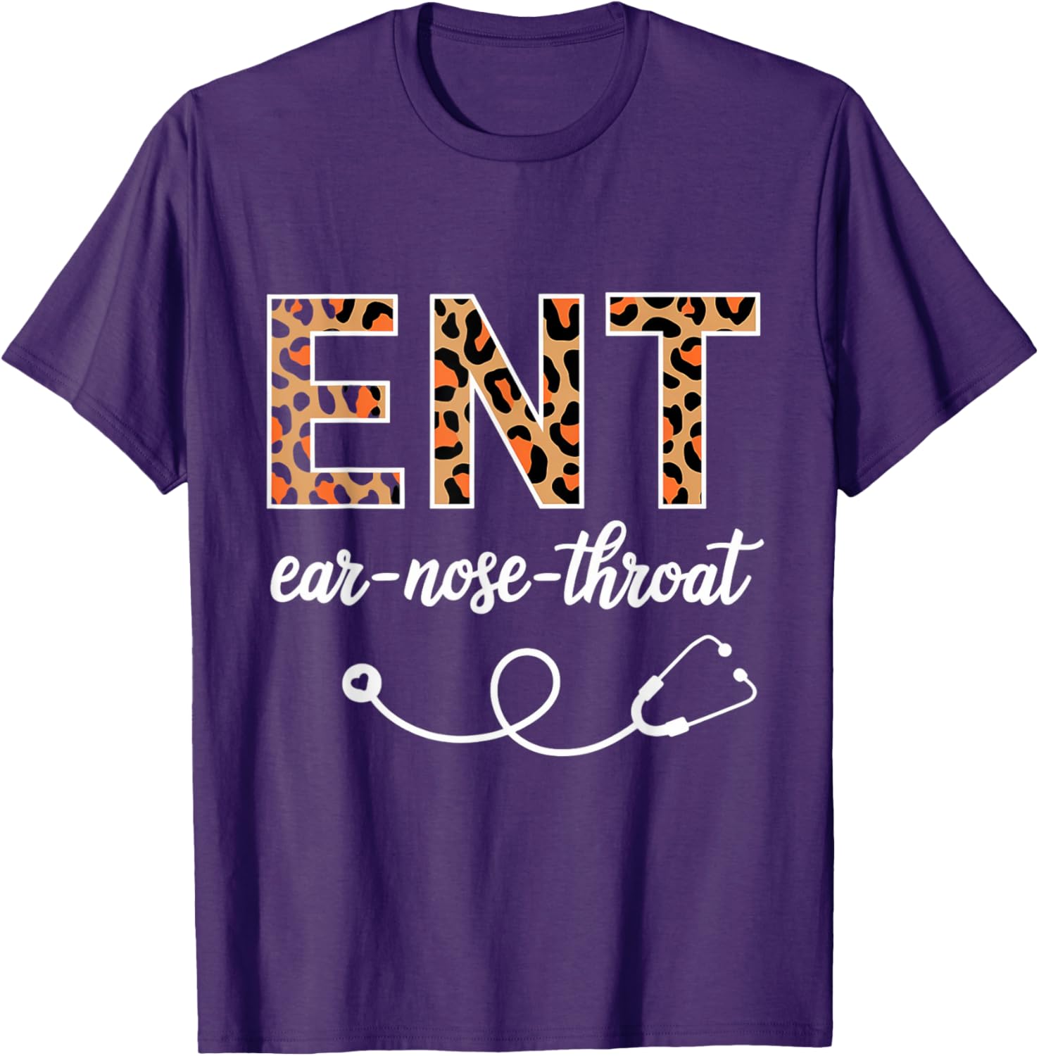 Leopard Print ENT T-Shirt for Otolaryngologists and Ear Nose Throat Lovers - 15