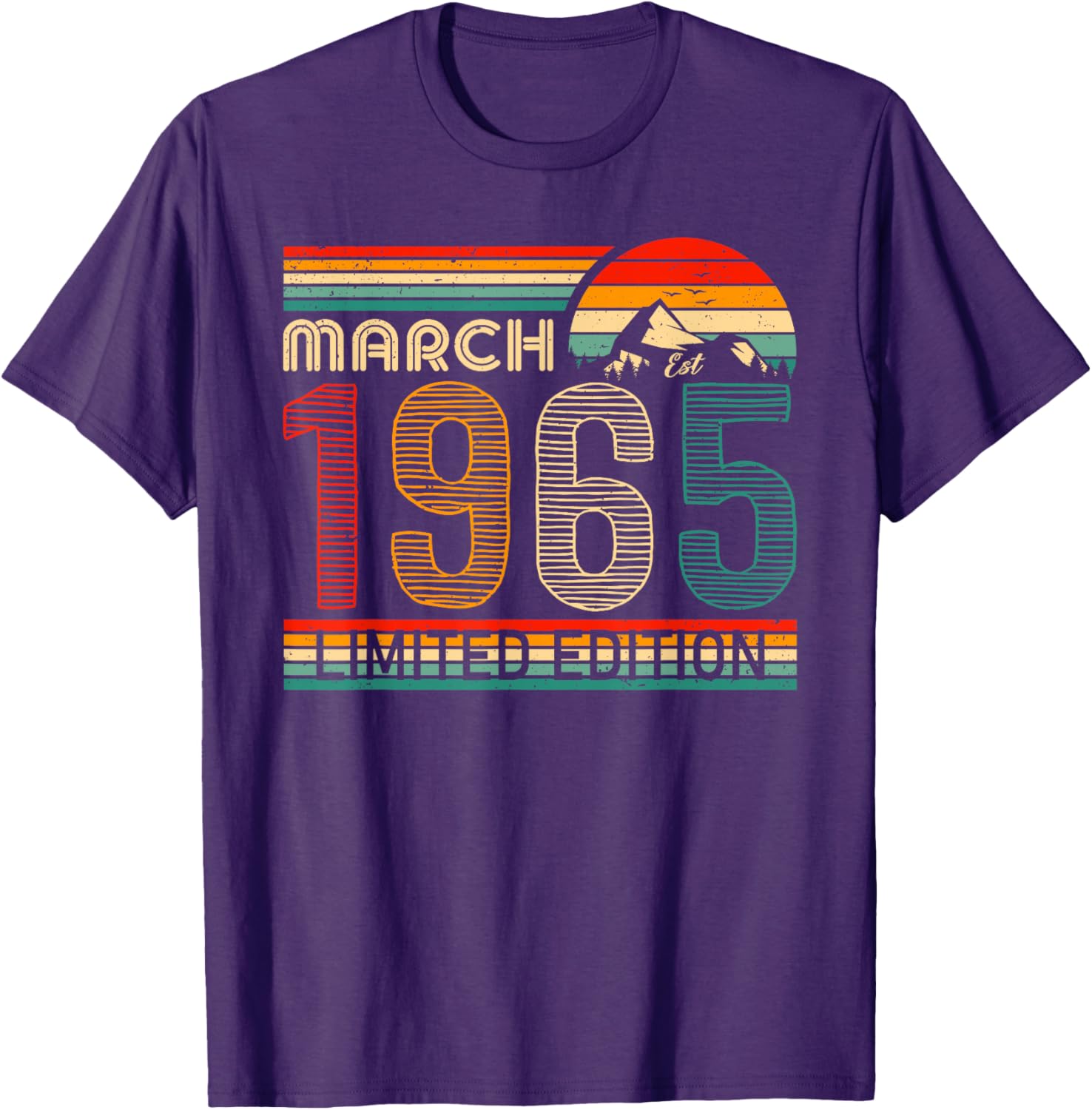 March 1965 Vintage Birthday T-Shirt Classic Design for Timeless Style - 20