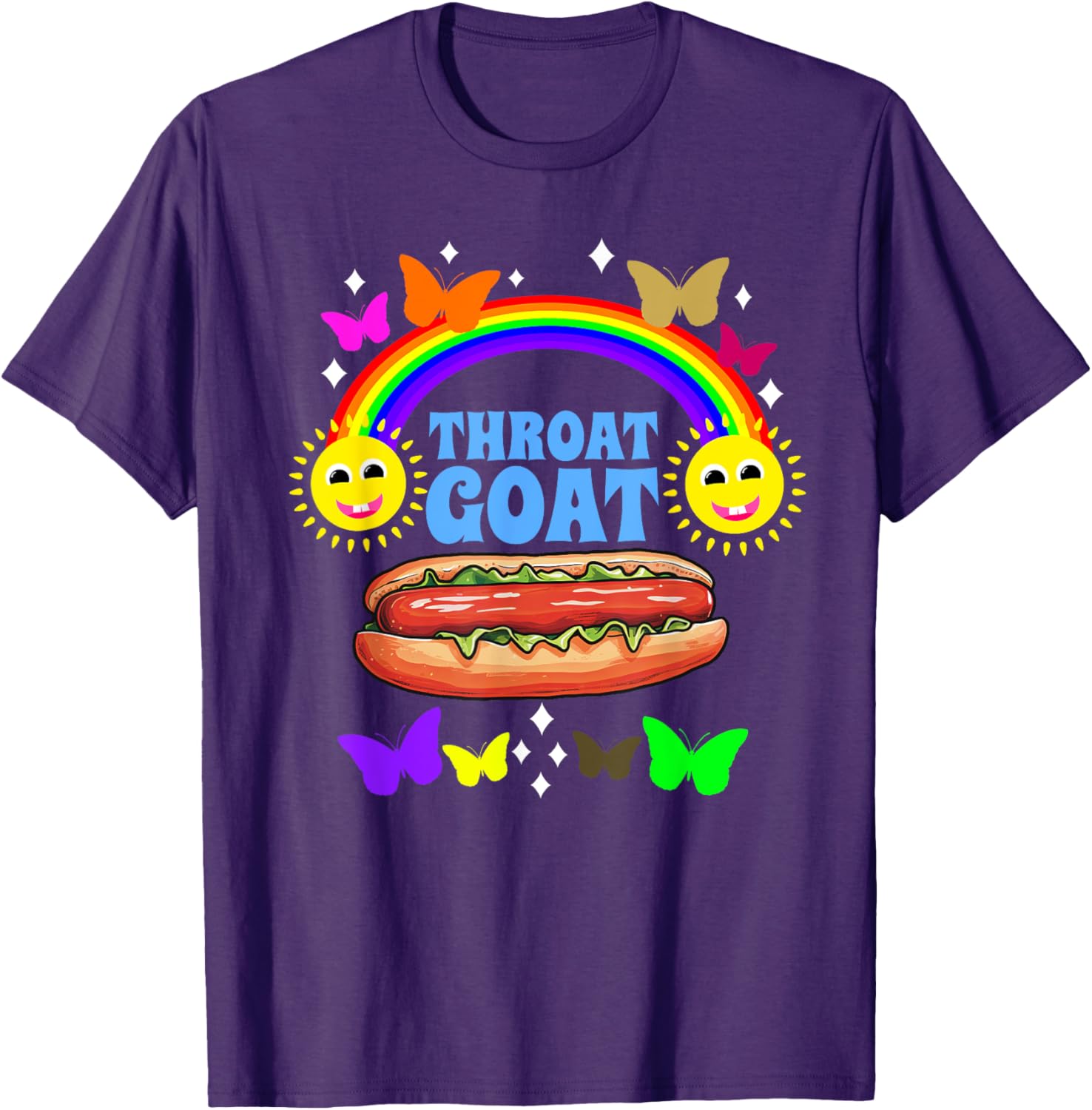 Throat Goat Funny Adult Humor T-Shirt with Sexual Innuendo Design - 10