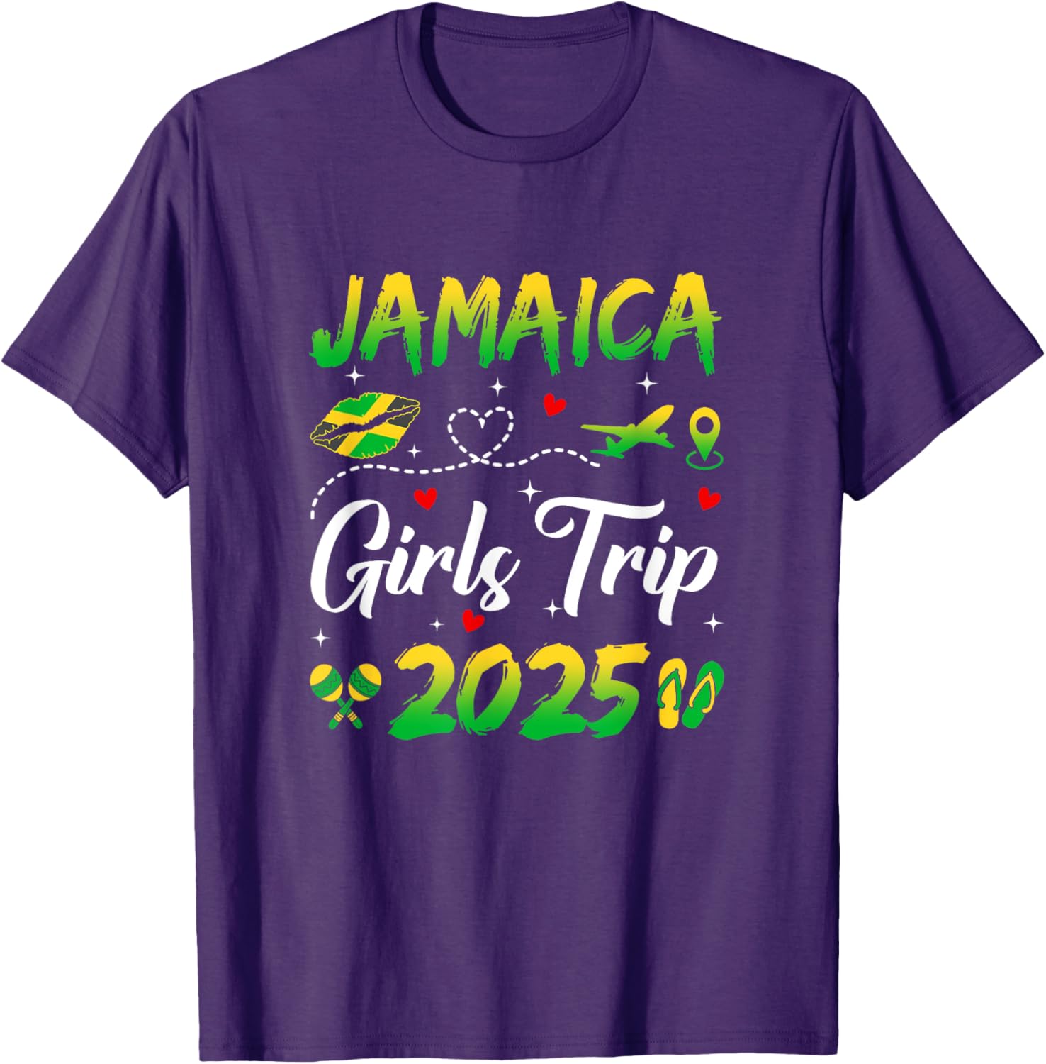 Jamaica Girls Trip 2025 Summer Matching T-Shirts for Fun Getaways - 11